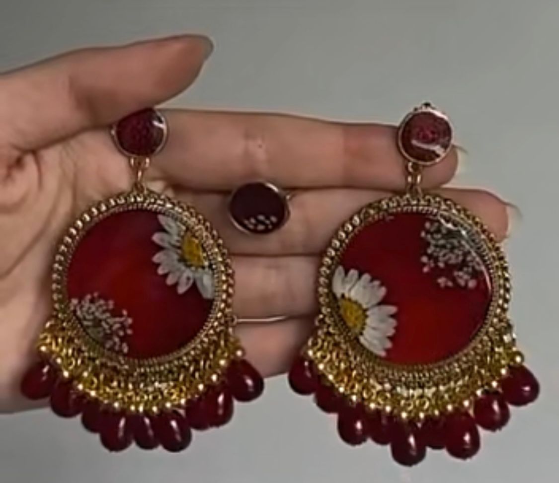 Floral Jhumka