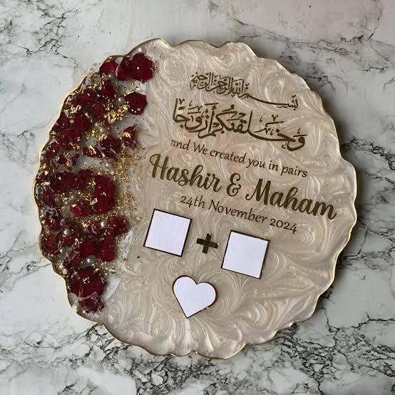 Custom Nikkah Plate